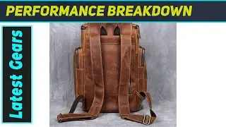 `Hiking Daypacks Retro Leather Backpack: Amazing Horse Leather Adventure Gear
