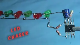 How to make led Chaser|Super Led Chaser|ic555|VR Electric