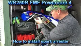 How to install spark arrester on FMF powercore 4 on WR250R.