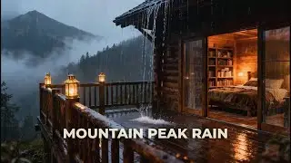 🔴 [Escape Reality] Heavy Rain at Mountain Peak Retreat for Mindfulness and Clarity 🏔️🌧️