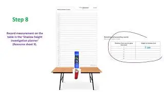 Light - Week 4 - setting up the measuring shadow height experiment