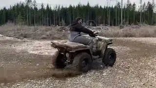 Polaris 570 4x4 atv donuts