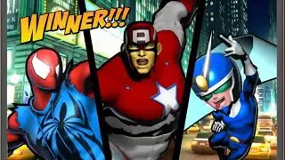 ULTIMATE MARVEL VS. CAPCOM 3 Spider Man, Captain American, and Viewitful Joe
