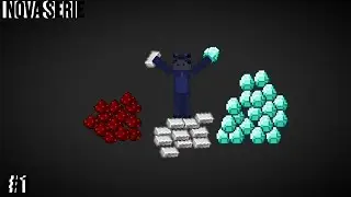 nova serie minecraft survival minerando