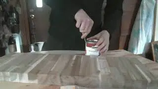 Transforming a Butcher Block: Black Stain & Gold Accents | All-in-One DIY Makeover