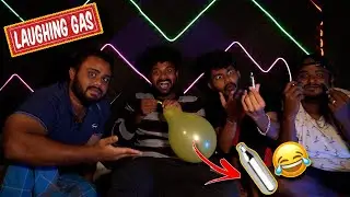 Laughing Gas Experiment with my @SimplySarath  team !! | Un expected Result🤯😂