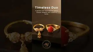 Bold meets graceful.Our latest duo brings together the warmth of a coral ring and the timeless charm