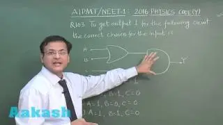 AIPMT 2016 Physics Solution Q. 101-106 Aakash (NEET Phase-I)