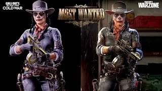 RIVAS OUTLAW Operator Skin Comparison | Cold War vs Warzone | Most Wanted II Bundle