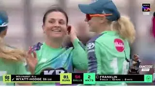 19 Southern Brave Women's beat by Oval Invincible women's by 89 runs 