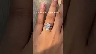 5 Carat Radiant Cut Lab Grown Diamond| Engagement Ring | Dream Engagement ring #diamond #ring 💍