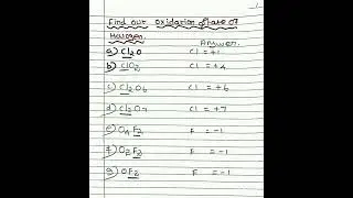 #chemistry oxidation number of halogen