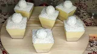Raffaello Dessert Cups( 2023) Recipe by Cooking with Maheeen