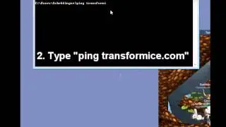 How to check your transformice ping