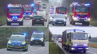 [Feuer in ICE] Einsatzfahrten zu Großübung im Landkreis Neuwied 