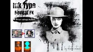 Ink Type Reveal FX Photoshop Action #inktypefx, #inkreveal, #inktypography, #photoshopaction,