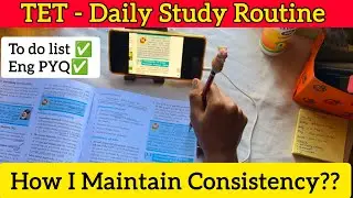|TNTET TET preparation -Daily Study Routine