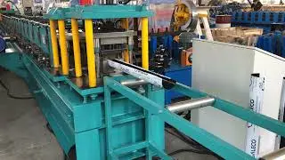 Half round rain gutter roll forming machine Galvanized Metal Rain Water Gutter Profile Roll Former