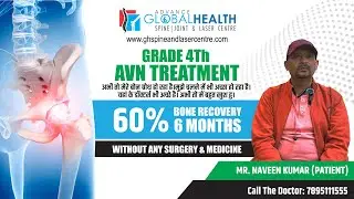 #avntreatment | AVN 4Th STAGE | Remarkable Recovery after Orthotripsy With FSWT & LASER | Mr. Naveen