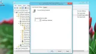 Enable Account Lockout Policy & Set Lockout Threshold & Duration In Windows Vista & 7 & 8 A Tutorial