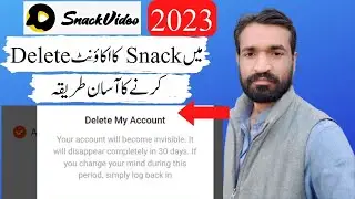 how To Delete Snack video Account Permanently 2023 | Snack Video Account Delete Kaise Kare