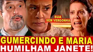 TERRA NOSTRA - Gumercindo REJEITA INVESTIDAS de Janete e HUMILHA ela NA FRENTE de Maria do Socorro