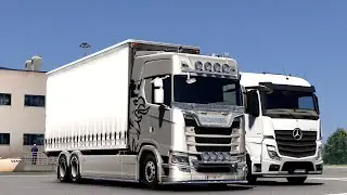Euro Truck Simulator 2 Update | Ets 2 Kamyon Mod Scania S500 - DAĞ YOLUNDA AKS KESTİ !