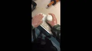 Street Food POV | Real-Time Stuffed Flatbread Assembly & Cooking | Ambient Sounds Only