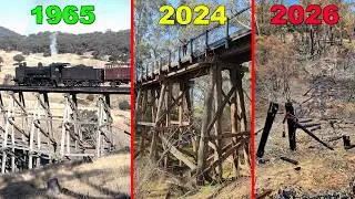 Cycling the now bushfire DESTROYED High Country Rail Trail - Cudgewa Railway Line