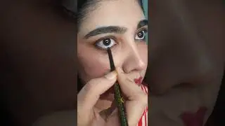 Aesthetic Indian Makeup Look | Red Bindi & Bold Lips | Timeless Desi Beauty ✨ #makeupshorts