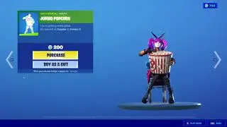 *NEW* Jumbo Popcorn Emote | Fortnite Item Shop Review (February 19th)