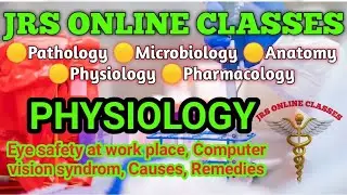Eye safety at work place, Computer vision syndrom, Causes, Remedies in Hindi by JRS ONLINE CLASSES