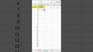 how to write Roman numbers in excel.#excelforbeginner#romannumber #excellearning #excelshortcuts