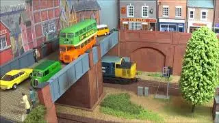 Class 37401 with Legomanbiffo Sound & OTA Timber Carrier Wagon with lumber Load