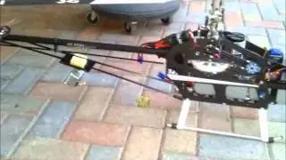 Tail Boom GoPro2 HD Setup on a TRex700 Electric Heli.