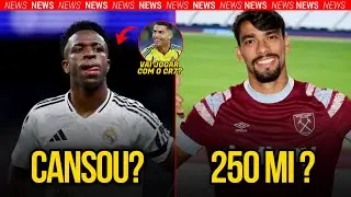 ACABOU PRO VINI JR NO REAL MADRID ! FLAMENGO OFERECE R$ 250 MI POR PAQUET&Aacute; ! NOTIC&Iacute;AS DO FUTEBOL