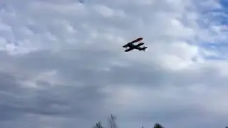 Eric Veillette piste alvan avec son Stearman pt-17