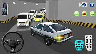 New Toyota AE87 🚗 Stuck in Parking Building 🅿️ | 3D Driving Class 2026 | Android Car Game Gameplay