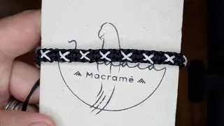 Tutorial 42 - pulseira de macram&ecirc; - padr&atilde;o X 