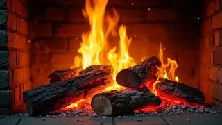 🔥 FIREPLACE 4K (LIVE 24/7). Fire Background with Crackling Fire Sounds. Cozy Fireplace