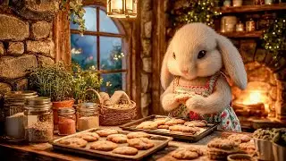Baking in Bunny&rsquo;s Cabin 🍪 | Fantasy Ambient Music 🎶 & Cozy Fire Sounds 🔥
