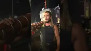 Chris Hemsworth Behind The Scenes Thor #chrishemsworth