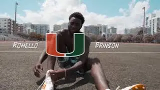 Romello Brinson 4 Star Wide Receiver University of Miami Commit