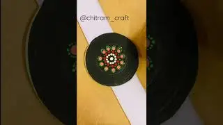 Easy Dotted Mandala Art without professional tools #mandalalove #artwork #tendingshorts #craftideas