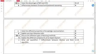 ARTIFICIAL INTELLIGENCE | END SEMESTER EXAMINATION | 2021