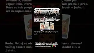 15.9.2025 #karty #vykladkaret #poselstvi #seberozvoj #tarot #andele #ezo #spiritualita #duchovno
