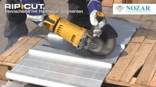 NOZAR RIP CUT &Oslash;125 / 230 mm - Spezial Trennscheibe - Ideal f&uuml;r Dachdecker & Zimmermann