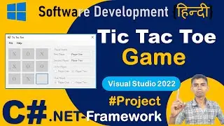 How to make Tic Tac Toe Game in c# Windows Form Application | C# .Net Project