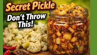 Cauliflower Stem Pickle | Simple Achar Recipe|Asaan aur Mazedaar Gobhi ke Dandal ka Achar