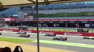 Formula 1 British Grand Prix 2013 Silverstone race start